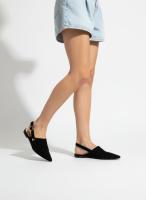 Calzados soraia, Zapatos Planos Destalonados Punta Fina Mujer, Mules Efecto Ante con Correa Hebilla Ajustable, Bailarinas Elegantes Casual Oficina Verano, Sandalias Cerradas Cómodas casual Hebilla Oficina - details 1