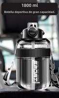 Botella De Agua Deportiva Personalizada De Gran Capacidad Plástico Portátil Para Fitness Y Deportes Con Taza Y Pajita - details 0