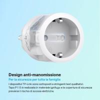Tapo TP-Link P115 - Mini Enchufe Inteligente Wi-Fi, Control Remoto de Dispositivos con Monitoreo Energético, Programar el Encendido / Apagado, Ahorro Energía, Compatible con Alexa y Google Home, Color Blanco - details 0