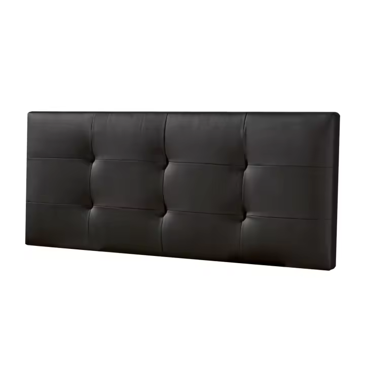 Cabecero VS Venta-Stock Carla 160x60 Negro Piel Sintética Acolchado HR - 1