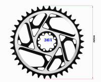 GOLDIX Cadena De Bicicleta 3mm Desplazado 8 Tornillos MTB Cadena De 36T 38T Para SRAM AXS FORForce 8-Nails 10 11 12 Velocidades Aleación De Aluminio Para Bicicletas De Montaña Y Carretera - details 7