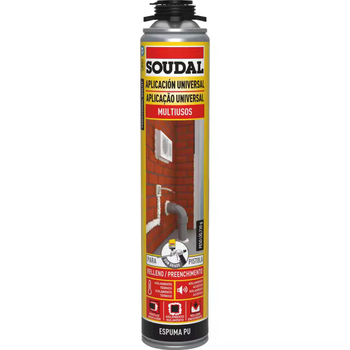 soudal Espuma poliuretano universal Soudal: Caja 12 unidades - 1