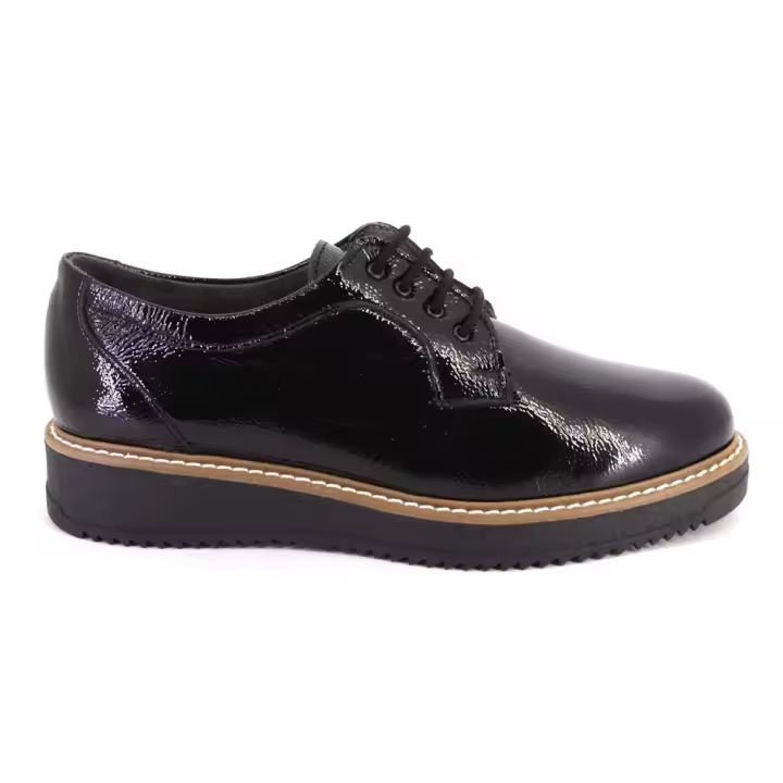 PITILLOS 10071 Zapatos con cordones de mujer negro 624 - 1