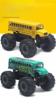 Autobús Escolar De Aleación 1:43 Para Niños Juguete De Coche Con 4 Ruedas Regalo De Cumpleaños Modelo De Fotografía Propiedad - details 3