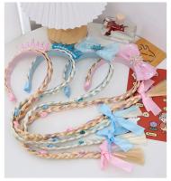 Cinta De Princesa Elsa Tejida Estilo Tangled Para Niñas Accesorio De Peluquería Disfraz De Princesa Rapunzel Hoop De Pelo Para Niños - details 7