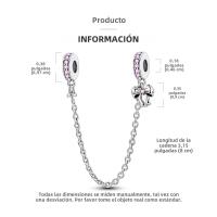 Pulsera De Bangle DIY Con Colgantes De Oso Polar Ciervo Zorro Y Aves Con Cuentas De Oración Plata Original Joyería Fina Para Mujeres Regalo - details 2