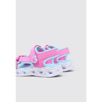 Skechers HEART LIGHTS SANDALS Sandalias Planas Niña Rosa - details 3