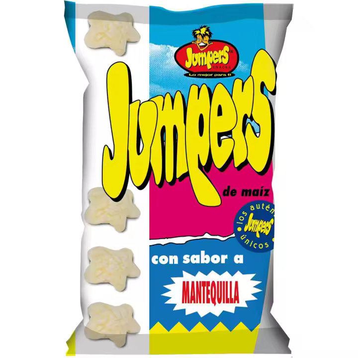JUMPERS aperitivo de maíz con sabor a mantequilla 9 bolsa *100 gr - 1