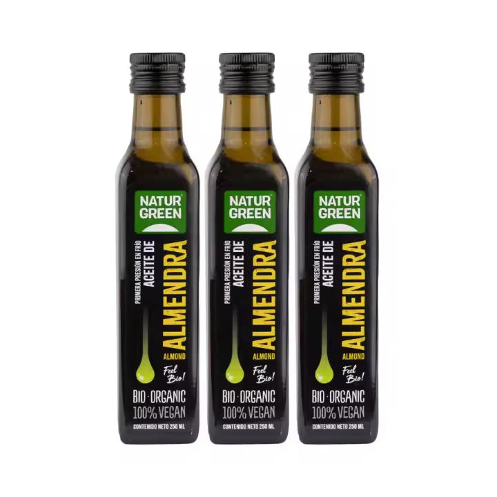 Pack 3x Aceite de Almendra Bio 250ml NaturGreen - 1