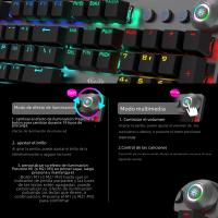 Teclado Mecánico AULA F2088 Gaming Con Retroiluminación Mixta 104 Teclas Brown Blue Switch Para PC Y Portátil Sin Batería - details 1