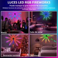 Tira De LED RGBIC Colorida Con Control De Voz Bluetooth Y Tiempo LED Decorativo Para Ambiente Con Efecto De Fuegos Artificiales Y Reproducción De Música - details 19