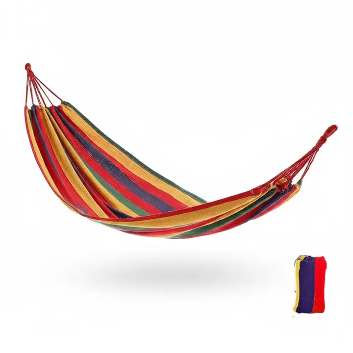Silla De Hamaca Doble De Tela Para Exteriores Anti-Rollo Para Jardín Camping Habitación Uso En La Selva Descanso Para Adultos - 1