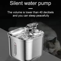 ZLY Fuente de Agua para Gatos de Maple inoxidable with Brand de Agua, dispensador de Agua Automático, Filter with sensor, Bomba ultra Silenciosa Versión Básica - details 4