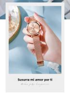 Reloj De Cuarzo Para Mujer OLEVS 5530 Versátil Moda Resistente Al Agua Con Correa De Malla Dial De Amor Luminoso Reloj De Pulsera Original - details 12