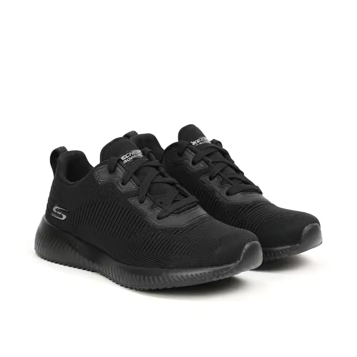 Skechers - Deportivas Bobs Sport Squad Tough Talk Negro Plantilla Memory Foam - 1