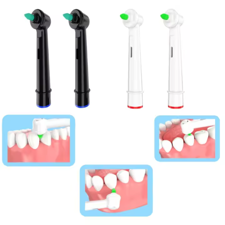 Cabezales De Cepillo Interdental 2/4pcs Para Limpieza Entre Dientes Compatible Con Oral B Eléctrico Para Adultos - 1