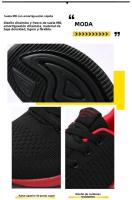 Zapatillas De Deporte Para Hombre YRZL Ligera Y Transpirable Con Malla De Aire Antideslizante Cómodas Para Gimnasio Y Uso Casual - details 4