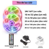 Tira De LED RGB Flexible 40m/30m/20m/15m DC 24V Con Control Por App Y Sincronización Musical Para Decoración De Navidad Y Habitaciones - details 11