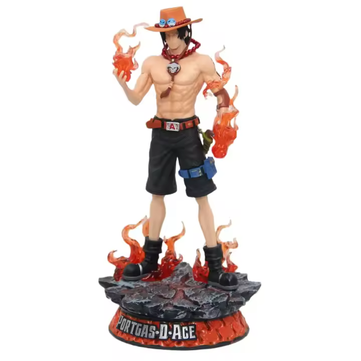 Figura De Acción Coleccionable One Piece Anime Ace De Fire Fist PVC Estatua Ornamento Modelo Juguetes Regalos Para Adultos - 1