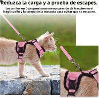 Correa De Tracción Para Gatos Transpirable Con Ajuste Y Antideslizante Chaleco Estilo Cuerda Adelantable Ultrafino Para Verano - details 6