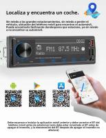BQCC 1 Din Jugador De MP3 Para Coche Con Audio De Bajo Fuerte Pantalla LCD De Matriz De Puntos Protección De Línea Localizador De Coche Colorido - details 3