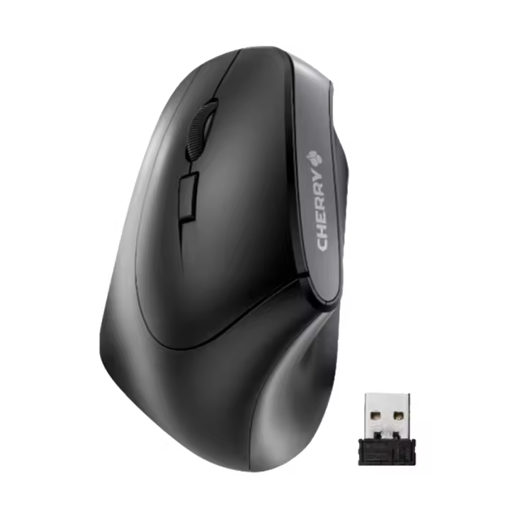 Cherry Ratón Inalámbrico Ergonómico para Zurdos con Diseño Vertical de 45° - 1
