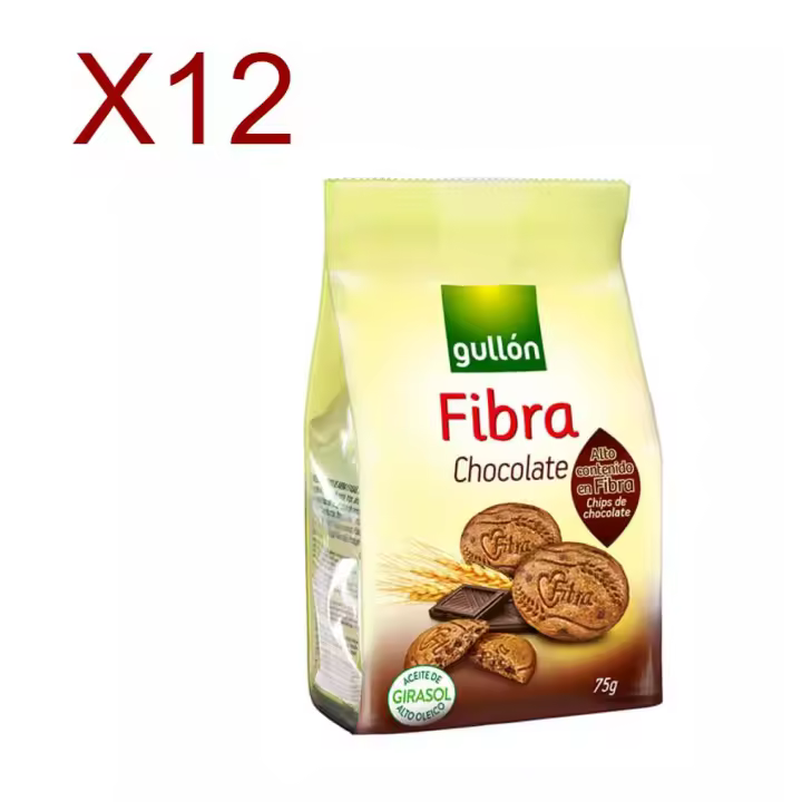 Productos Gullón - Vitalday Tortitas Arroz y chocolate, Sandwich choco sin gluten, Crackers Semillas, Vitalday Yogurt, Mini Bites, Diet Fibra Choco, Choco Chips Negro, Choco Digestive, Moment Choco Star - 1
