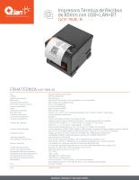 Impresora Térmica Qian de Tickets 80mm USB+LAN+Bluetooth - details 7