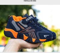 Zapatillas Deportivas Para Niños Y Niñas Calzado Casual De Cuero Transpirable Antideslizante Con Tela Malla Zapatos Infantiles Para Todas Las Estaciones - details 9