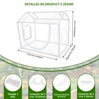 Carpa De Jardín Para Plantas Insecto-Resistente Y Anti-Pájaros PVC Cubierta Invierno Calor Anti-UV Viento Portable Para Flores - details 1