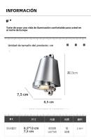 Lámpara De Pared LED Impermeable Para Exterior Iluminación De Jardín De Villa Luz De Lavado De Pared Para Balcones Y Entradas Material De Aluminio Estilo Moderno - details 9