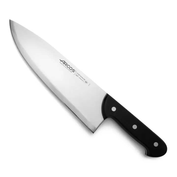 Arcos Cuchillo Carnicero Profesional - Hoja de Acero Inoxidable NITRUM 275 mm - Mango Resistente POM - Corte Preciso y Duradero - Serie Universal - 1