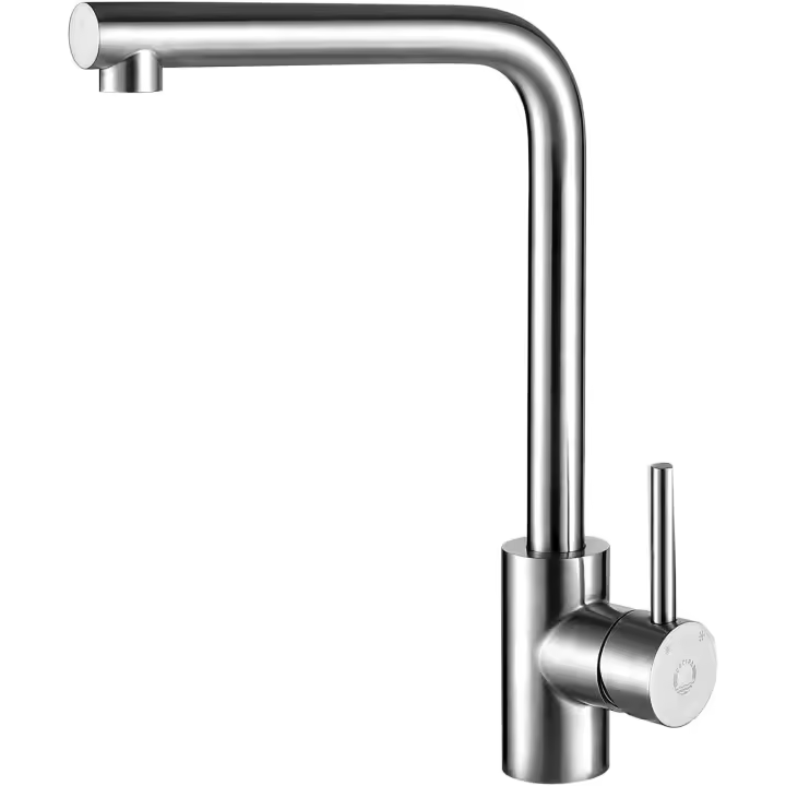 Grifo de Cocina Alta Presión Monomando Giratorio 360 ° Caño Alto para Fregadero - 1