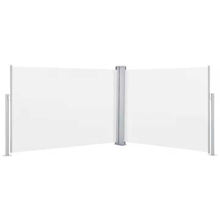 vidaXL Toldo lateral retráctil 100x1000 cm Color Negro, Crema, Antracita - 1