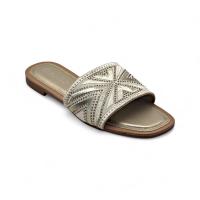 Calzados soraia, Sandalias Planas de Mujer con Punta Cuadrada, Diseño Clásico Tipo Slide, Corte Anatómico en la Empeine, Sandalia Abierta de Verano para Uso Diario, Oficina o Paseo Casual, para playa. Moda Oriental Fiesta Diamante de imitación - details 10