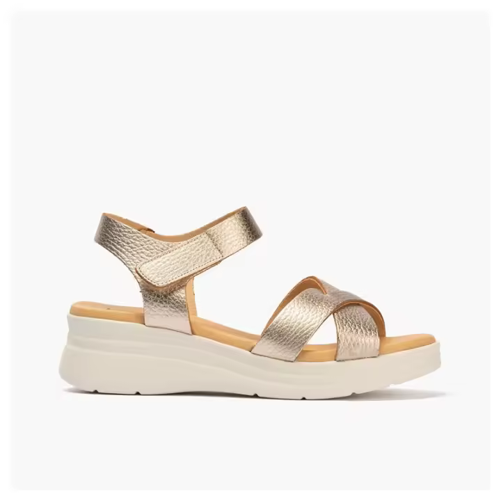 Sandalias planas de Mujer PITILLOS 11292 ORO SANDALIA PALA CRUZADA ORO 38454 26V - 1