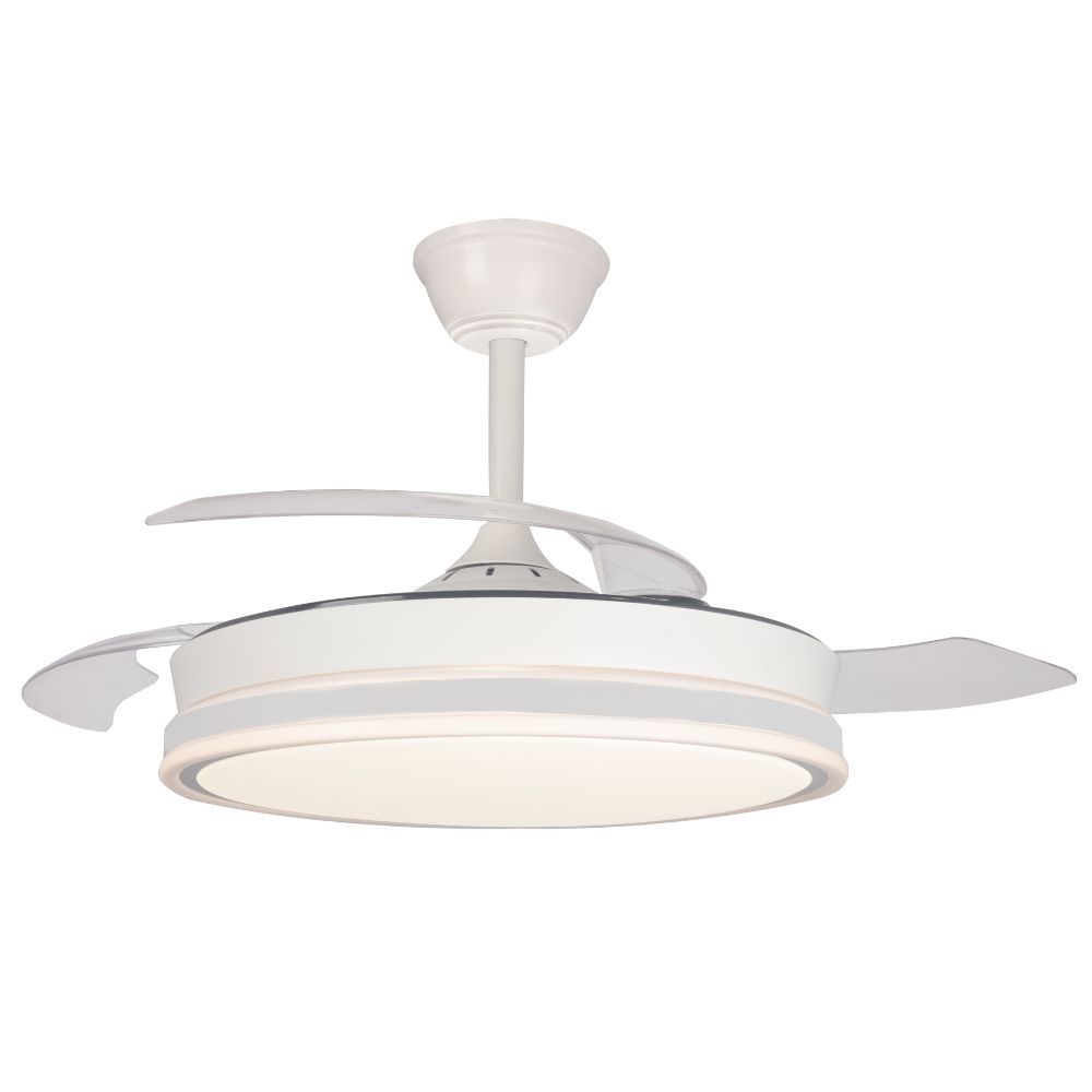 Akunadecor - OFERTA Ventilador de techo PITIJOPO con motor DC 6 velocidades Tecnología Led muy eficiente 45W tres tonalidades, Control remoto con temporizador, luz REGULABLE en color e intensidad, MEMORIA motor inverter verano/invierno ultra silencioso.