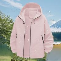 Chaqueta De Cierre Para Mujer Casual Con Capucha Color Sólido Transpirable Impermeable Y Antigolpes Para Camping Y Escalada Al Aire Libre - details 66