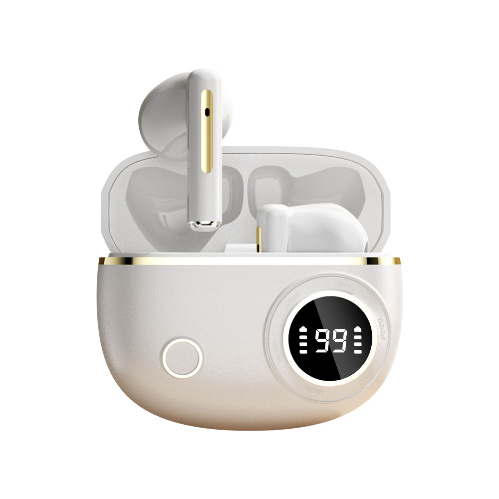 Auriculares Bluetooth Inalámbricos 5.4 Con Pantalla LED Binaurales Impermeables Cancelación De Ruido Estéreo Para Deportes