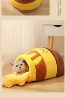 Casa De Gato Four Seasons Plush Mat Almohadilla De Gato Pequeño Forma De Jarra De Miel Cesta De Mascotas Accesorios Para Mascotas - details 16