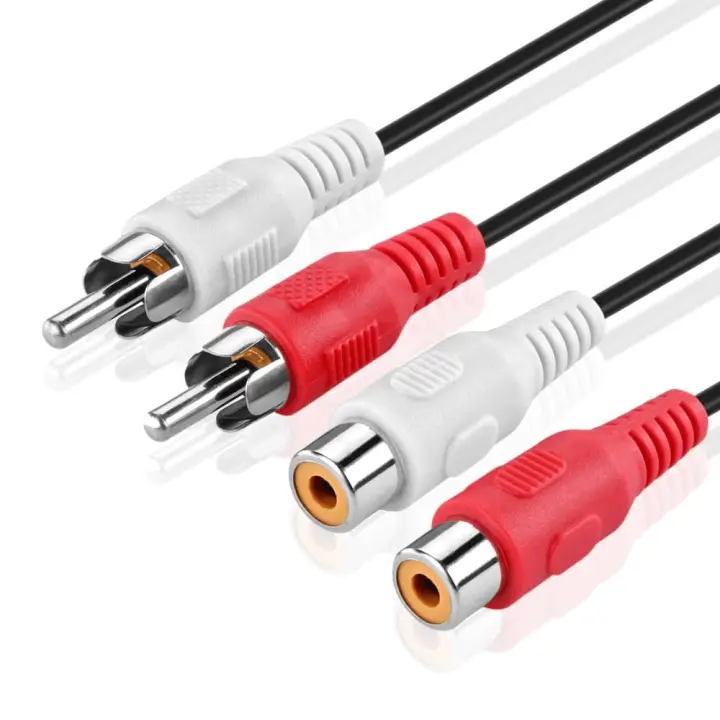 CABLEPELADO Cable de Audio 2X Macho - 2X Hembra | Cable alargador de Audio | Extensor | Estereo | 5 Metros - 1