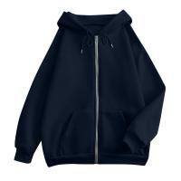 Sudadera De Mujer Con Capucha Abrigo Casual De Color Sólido Otoño E Invierno Con Bolsillos Y Cierre De Cremallera Largo Manga Para Calle - details 14