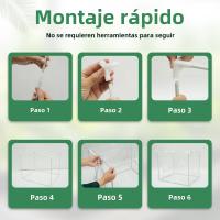 Carpa De Jardín Para Plantas Insecto-Resistente Y Anti-Pájaros PVC Cubierta Invierno Calor Anti-UV Viento Portable Para Flores - details 11
