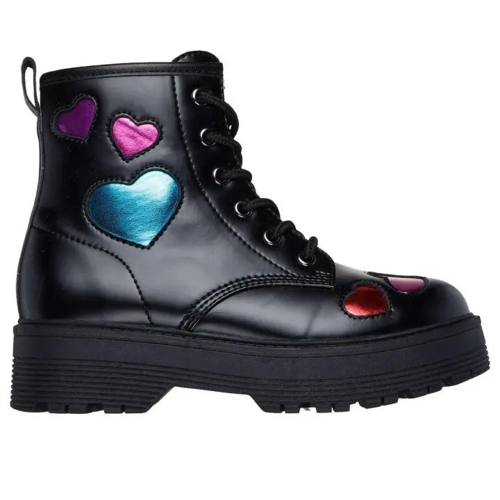Skechers Bota con cordones para niña - 303409L BLK - 1