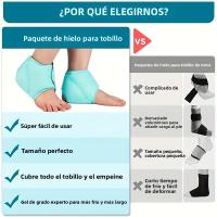 Compresa Ajustable Para Tornillo Con Gel De Hielo Reutilizable Soporte De Pie Para Esguinces Y Lesiones Deportivas Cuidado Diario - details 2