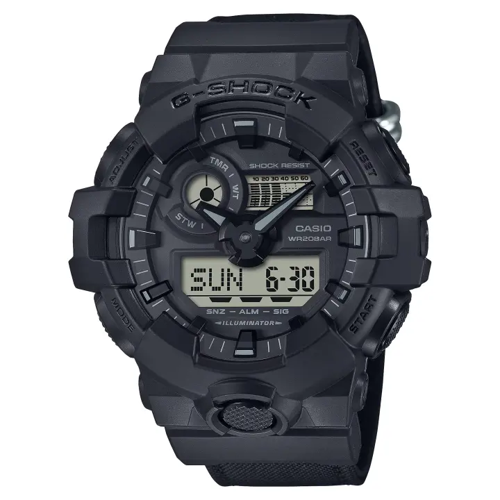 Casio Reloj Hombre Analogico/digital Cuarzo con Correa de Resina GA-700BCE-1AER - 1