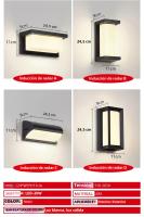 Lámpara De Pared LED Impermeable IP65 Con Sensor De Movimiento PIR Para Exterior Iluminación Decorativa Para Porche Balcón Jardín AC85-265V Moderna - details 17