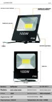Lámpara De Pared LED Para Exteriores MOSLIGHTING Potencia Alta 30W 50W 100W 150W 200W AC180-265V Iluminación De Jardín Fuente De Luz LED Protección IP66 - details 8