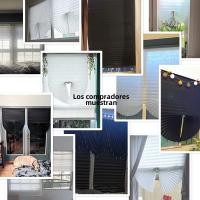 Cortinas De Blackout Con Pliegues Para Rollos Zébra No Tejidas Alta Protección Solar Para Dormitorio Sala De Estar Baño Balcon Decoración - details 1
