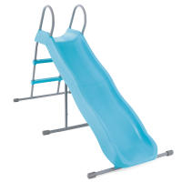 INTEX Tobogán infantil azul, Pata estabilizadora, Estructura de acero, Superficie lisa de PVC, Toboganes para niños, Toboganes infantiles exterior, Juegos exterior, Juguete para 3-10 años - details 0